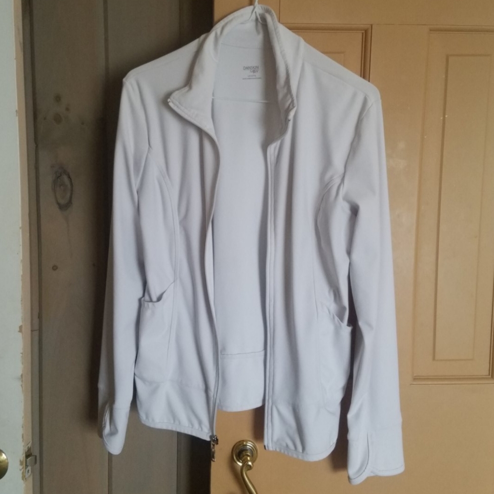 Danskin White Sport Jacket L